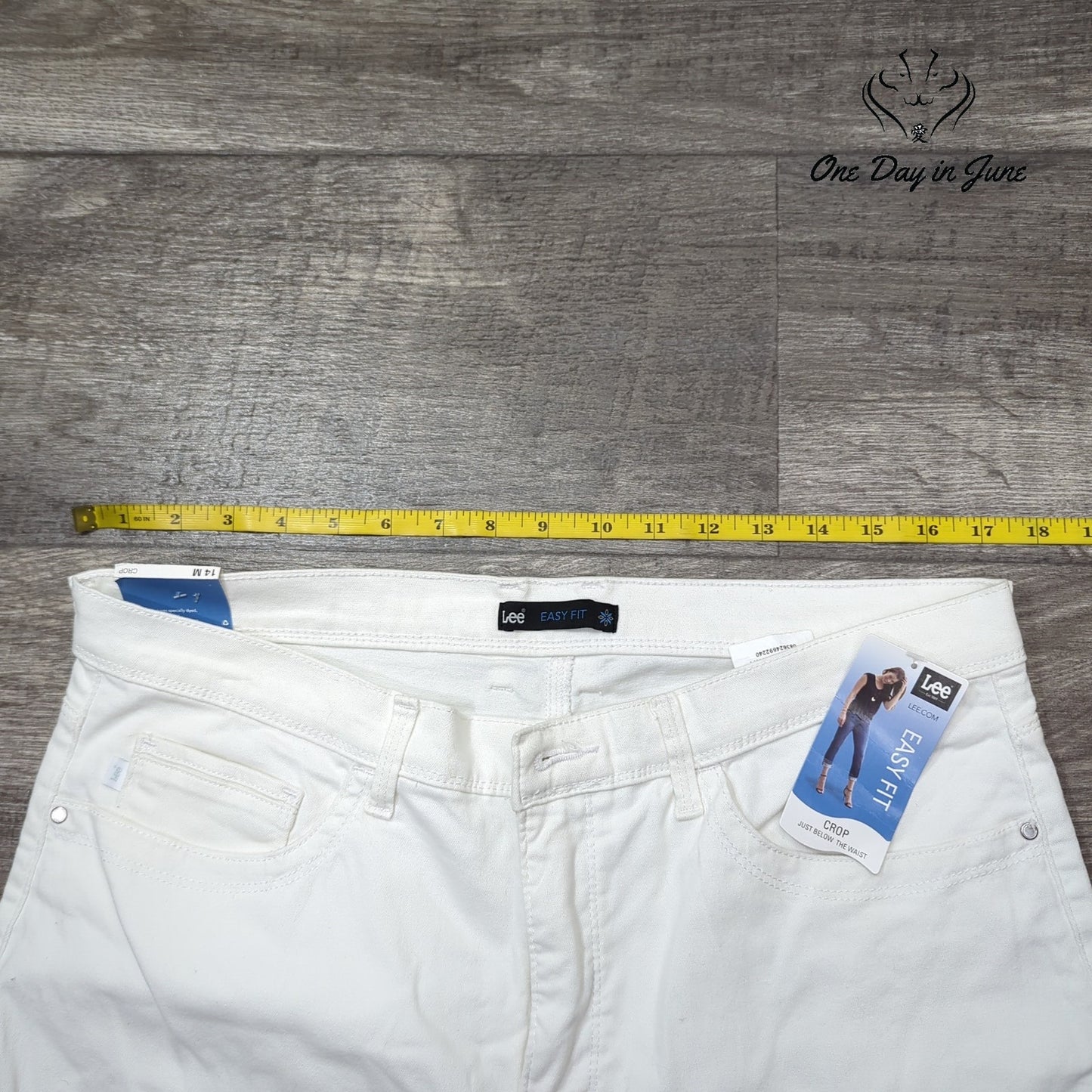 Lee Easy Fit Cropped Jeans Size 14
