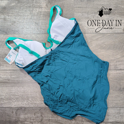 B2Prity Ring Front One Piece Swimsuit Size XL