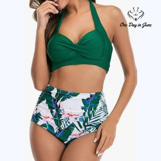 Adisputent High Waist Push Up Bikini Swimsuit Size L