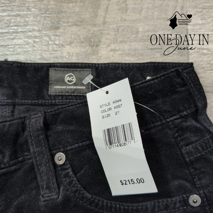 AG Adriano Goldschmied The Quinne High Rise Flare Velvet Jeans NWT $215 Size 4