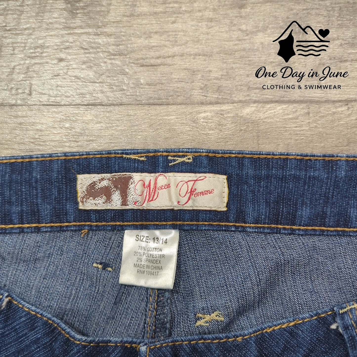 Mecca Femme Straight Leg Jeans Size 14