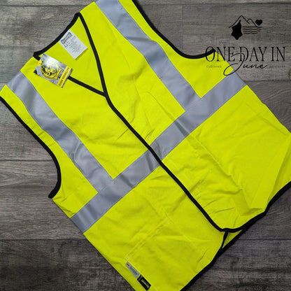 OccuNomix LUX-HRC2FR Flame Resistant Hi Vis Safety Vest Class 2 Size L
