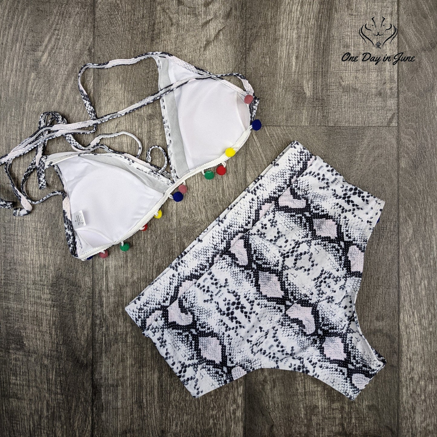 Empuri Mesh Tassel Bikini Swimsuit Size S