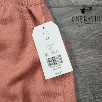 Wonderly Plus Size Cargo Crop Pants Size 1X