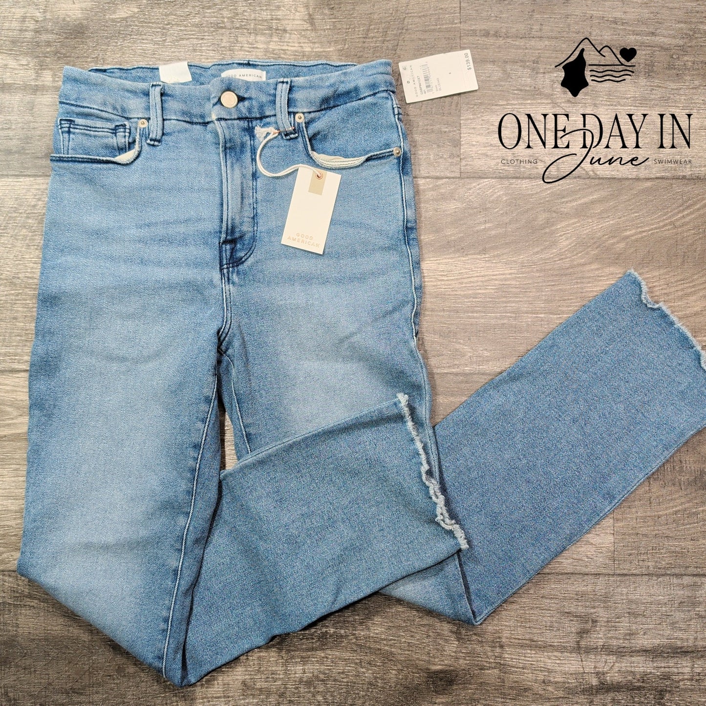Good American Good Legs Straight Jeans Size 6 (28)
