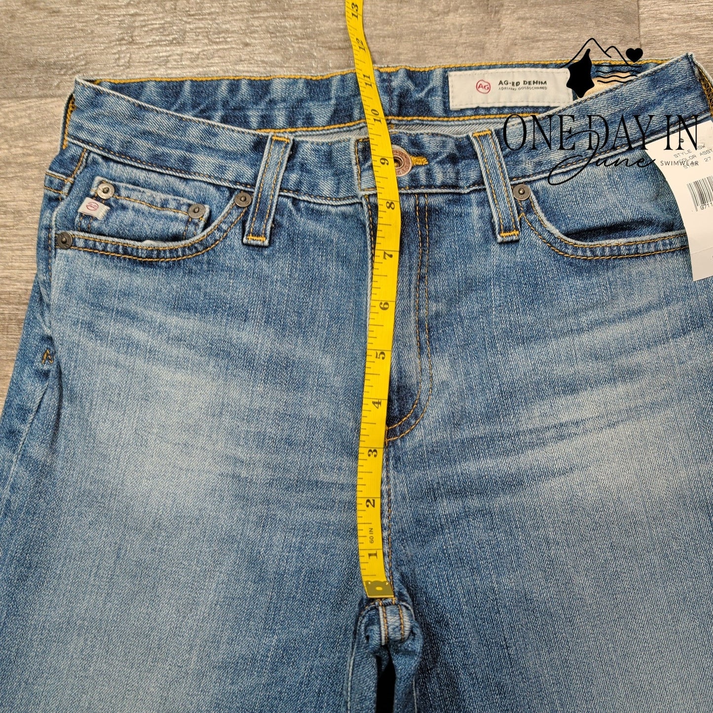 AG Adriano Goldschmied Crop Jeans Blue Flare NWT $215 Size 4 (27)