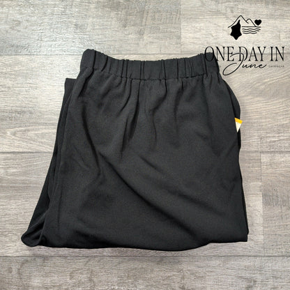 Anne Klein NWT Plus Size Slim Crop Pull On Pants Black Stretch Career Size 3X