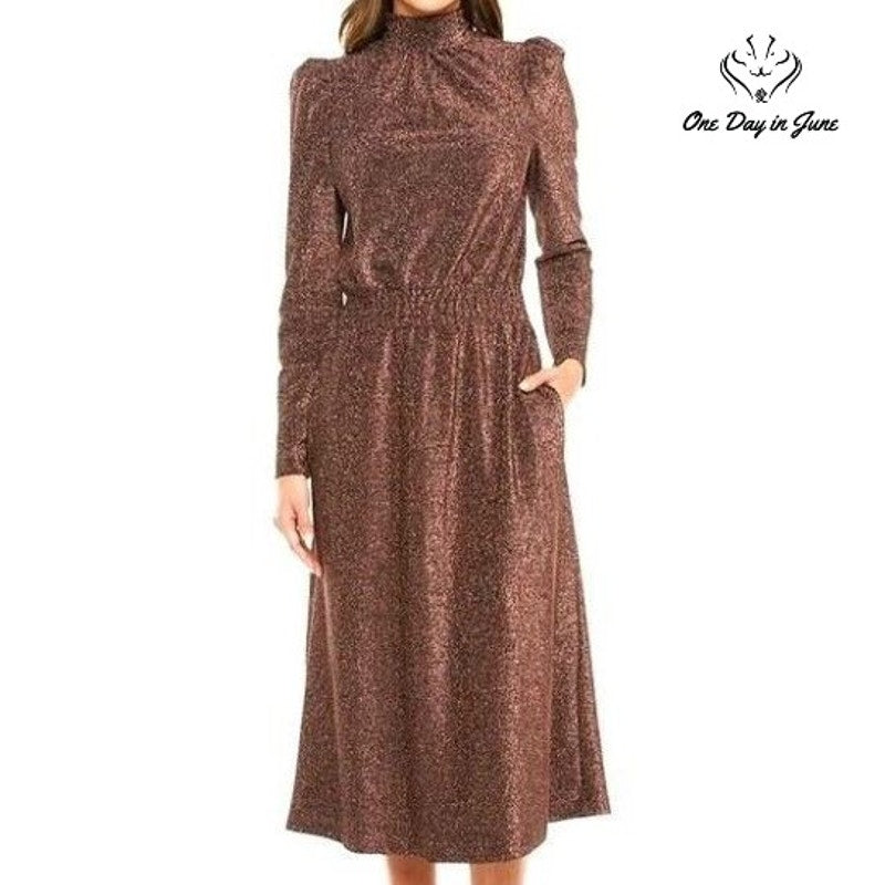 Ryegrass High Neck Long Sleeve Dress Size XXL