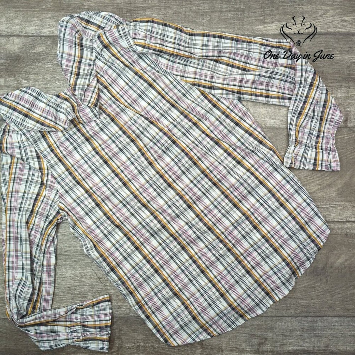 Loft Long Sleeve Button Down Top Size 14
