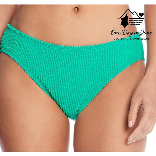 Bleu Rod Beattie Textured High Waist Bikini Bottom Size 10