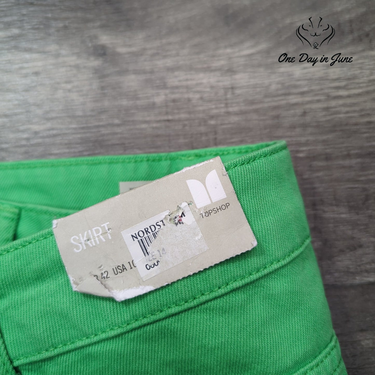 Moto Denim Mini Skirt Size 10