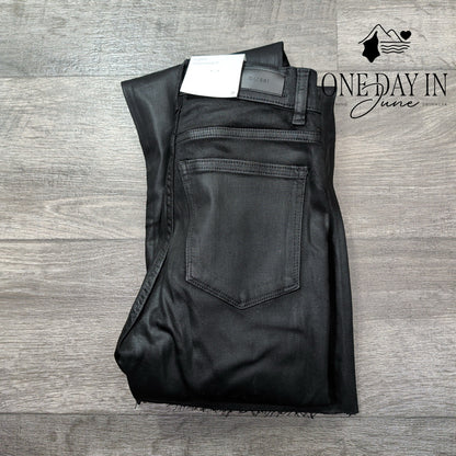 DL1961 Bridget Boot High Rise InstaSculpt Black Coated Bootcut NWT Size 2 (26)