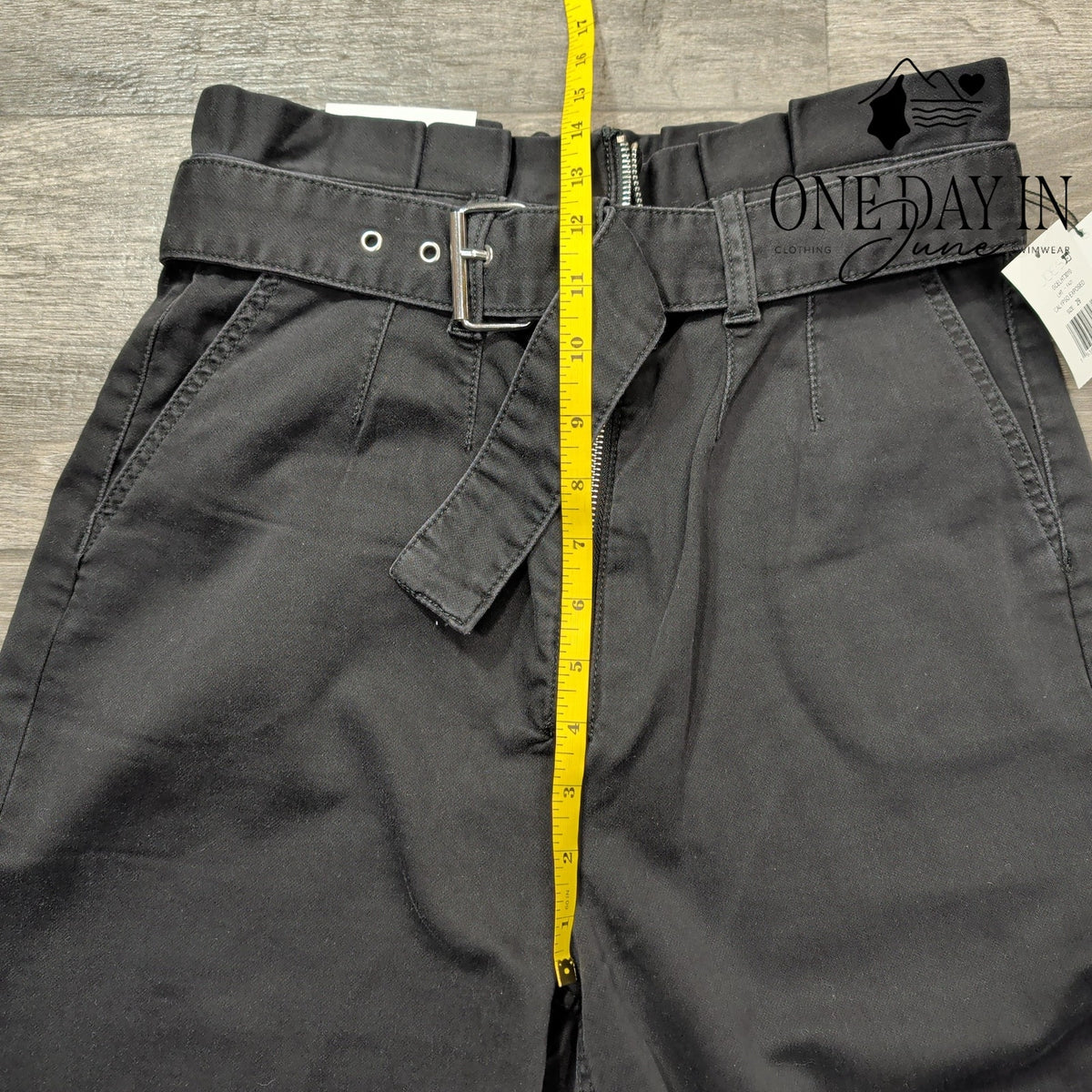 Joe's Jeans Calypso Exposed High Waist Belted Jeans Black NWT Size 8 (29)