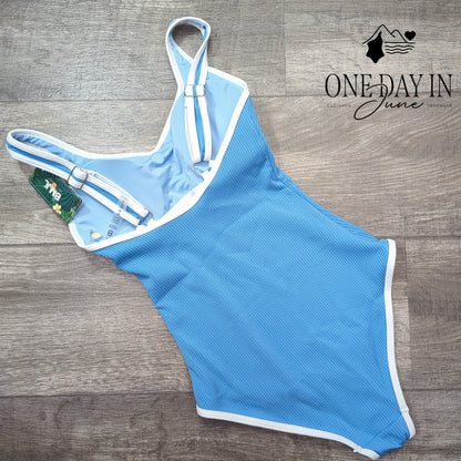 Blooming Jelly Ribbed One Piece Swimsuit Size XS