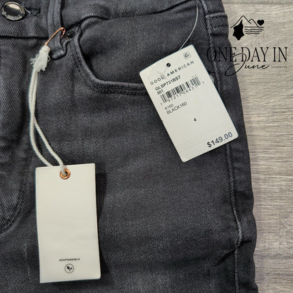 Good American Good Legs Skinny Jeans Black NWT Size 4