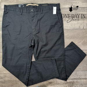 Banana Republic Lived-In Chino Slim Fit Pants Men's Black NWT Size 40X32
