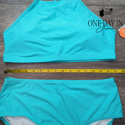 Charmo High Neck Bikini Swimsuit Size L