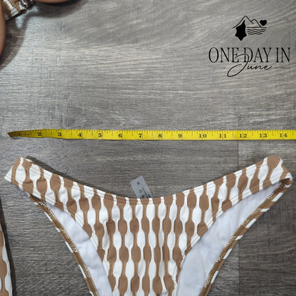 Charmo Underwire 3 Piece Bikini Swimsuit Size M