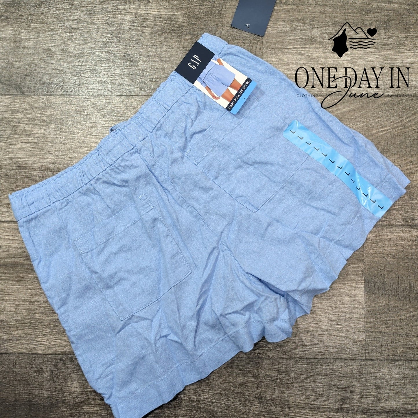 Gap Linen Pull On Shorts Size L