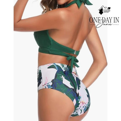 Tempt Me High Waist Molded Cup Bikini Swimsuit Size L