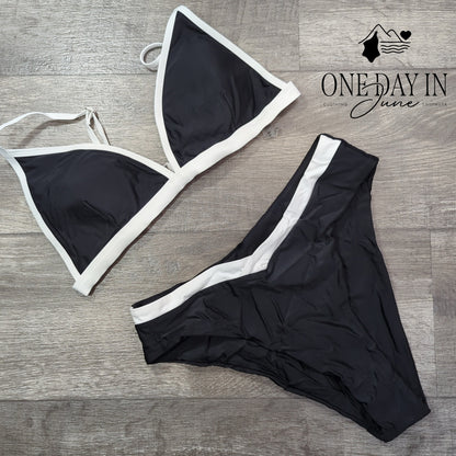 Charmo Triangle High Cut Bikini Swimsuit Size M