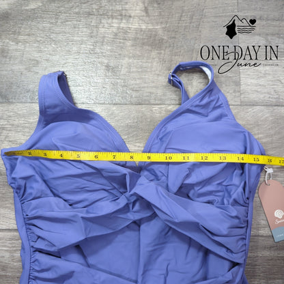 Smismivo Cross Front One Piece Swimsuit Size XL