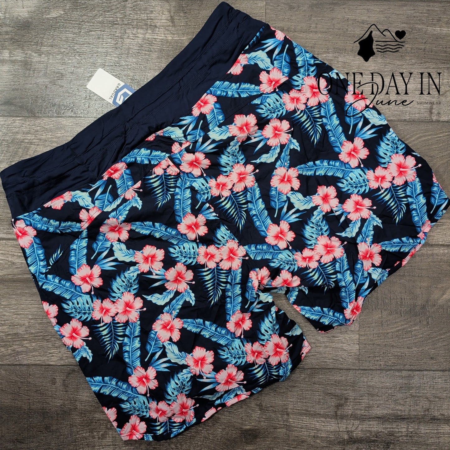 Gradual High Waist Swim Shorts Size 3XL