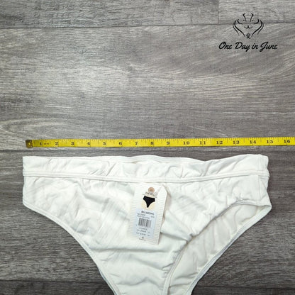 Billabong Peeky Days Rise Bikini Bottom Salt Crystal High Waist NWT Size XL