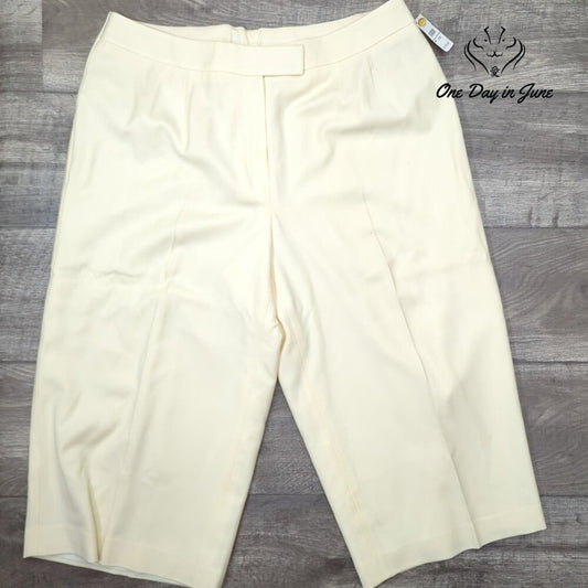Talbots Plus Size Cropped Wool Pants Size 16W