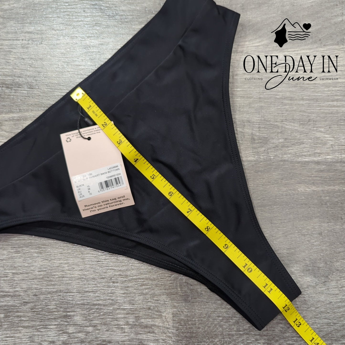 Missguided High Waist Bikini Bottoms Size 6