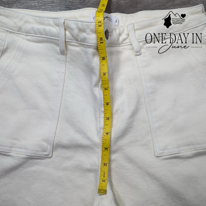 Carly Jeans Juniors Wide Leg Crop Jeans Size 11