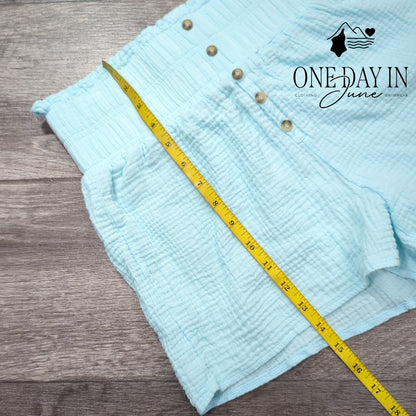 Simply Southern High Waist Textured Shorts Size S