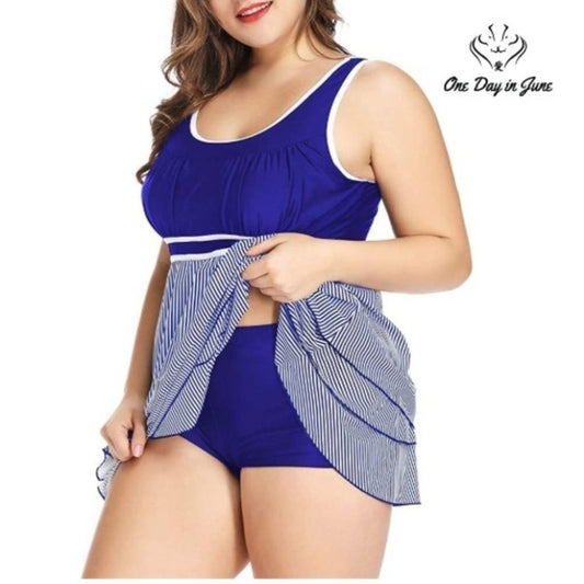 LALAGEN Racerback Tankini Swimdress Size XL