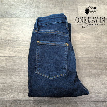 Good American Good Legs High Rise Skinny Jeans Dark Sculpting NWT Size 8 (29)
