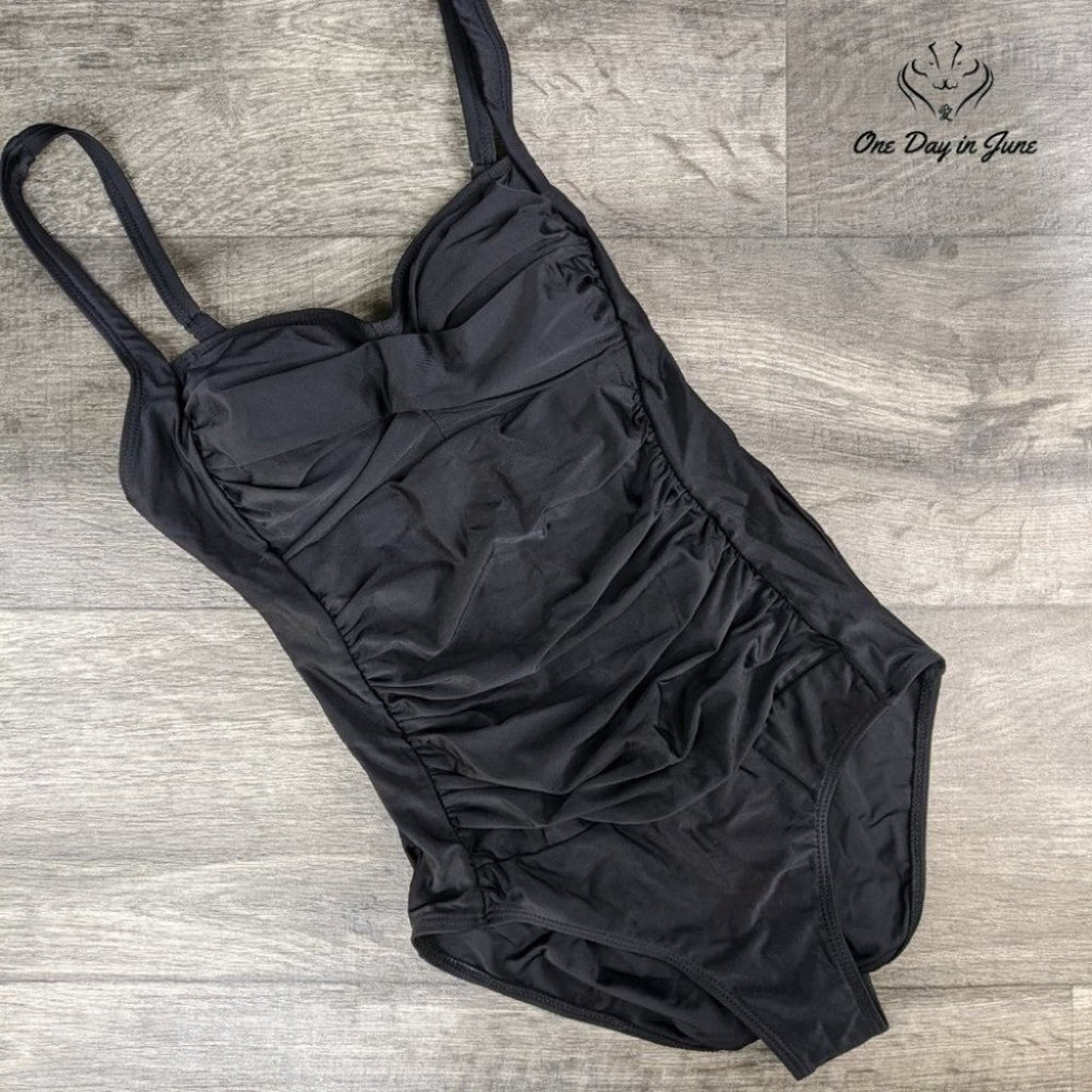 Ekouaer Elegant Inspired Vintage Pin up Monokini Size S