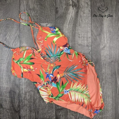 Lucky Brand Strappy One Piece Swimsuit Size L