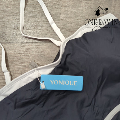 Yonique Bandeau High Waist Bikini Swimsuit Size XL