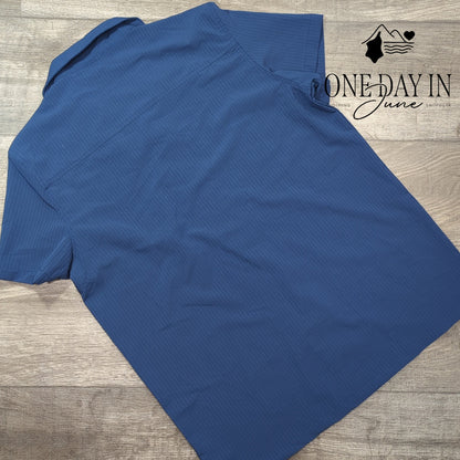 Cabana Beach House Collection Short Sleeve Shirt Size S