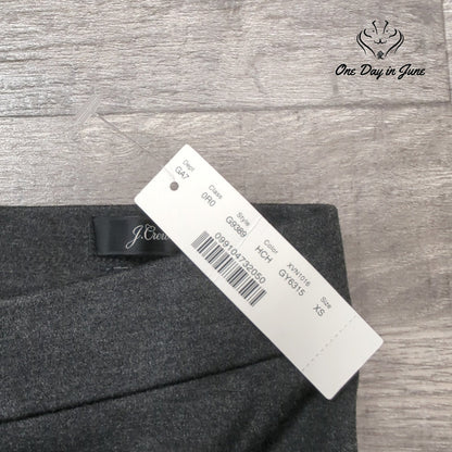 J.Crew Any Day Skinny Ankle Pants Charcoal Gray Stretch NWT Size XS