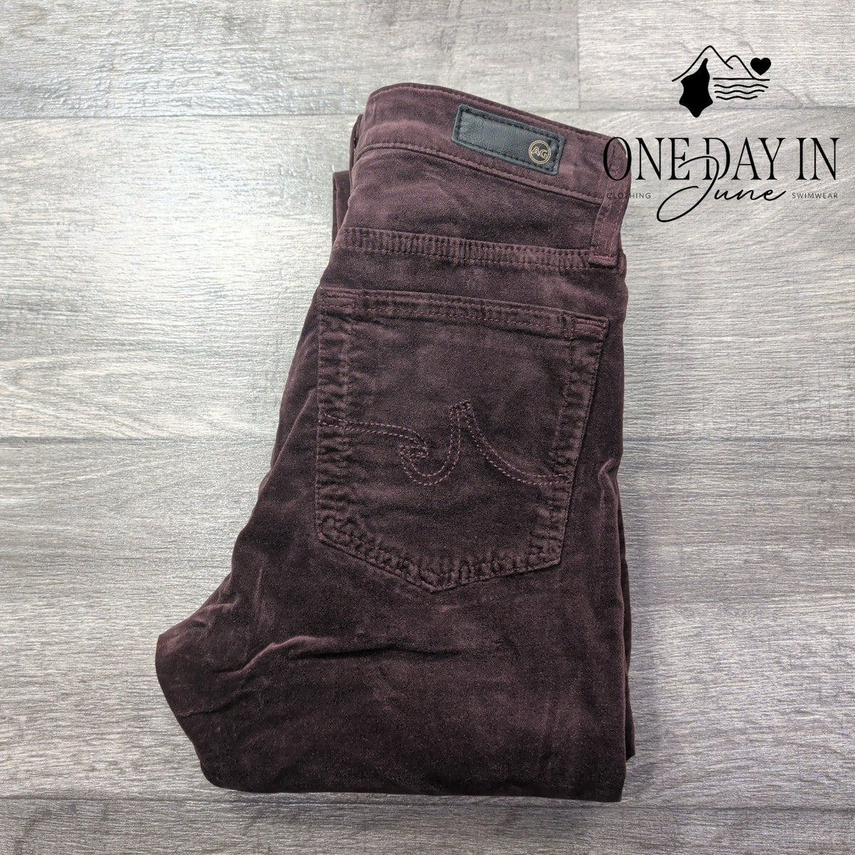 AG Adriano Goldschmied Farrah High Rise Skinny Jeans Burgundy NWT Size 2 (26)