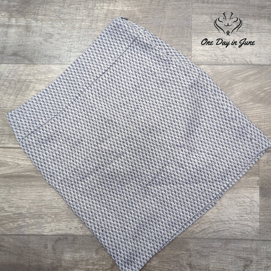 The Limited Textured Tweed Mini Skirt Blue White Lined Size 2