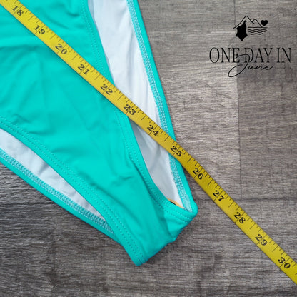 Aleumdr High Cut Cheeky One Piece Swimsuit Size S