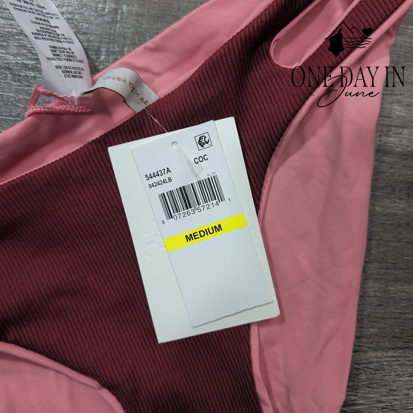 Becca Ribbed Bikini Bottom Size M
