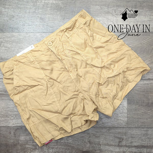 Social Standard by Sanctuary Fortune Tencel Shorts Tan NWT Size XL