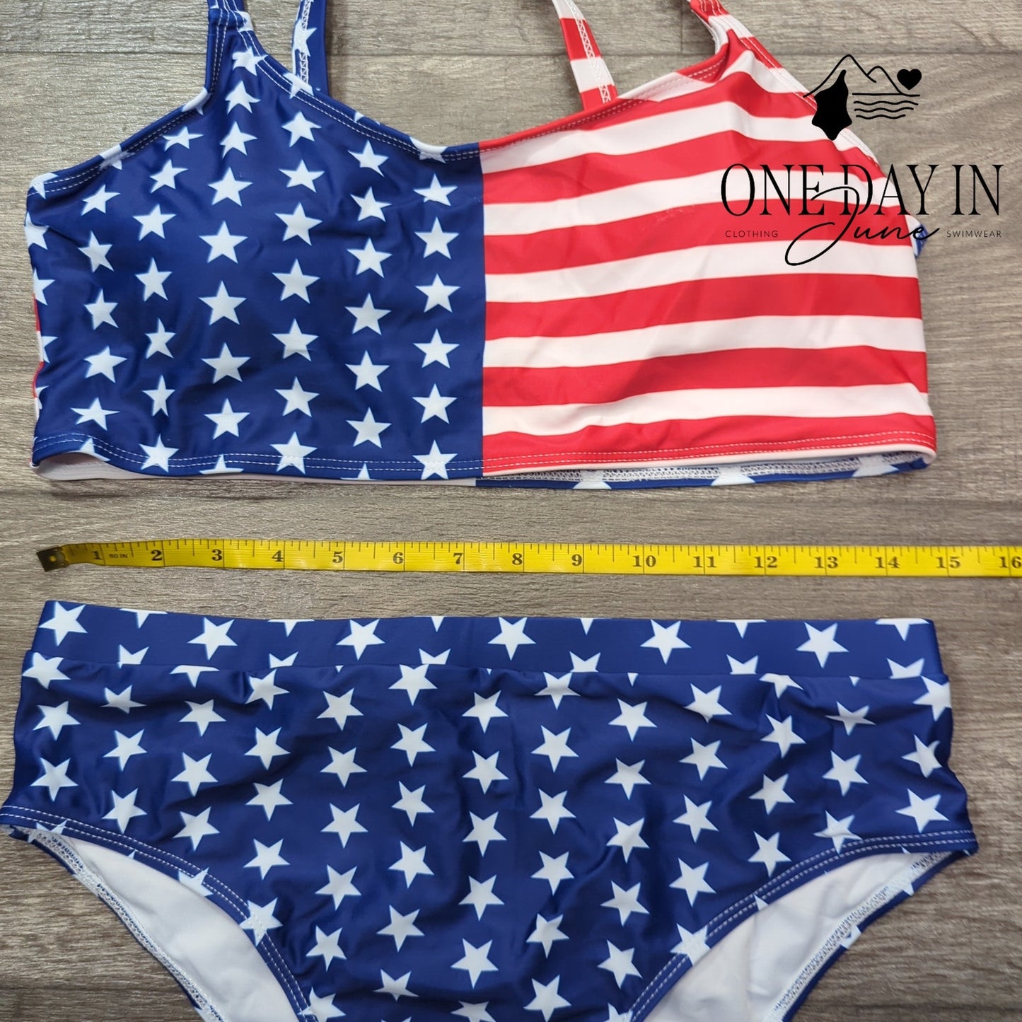 Aleumdr Crop Top High Waist Bikini Swimsuit Size XL