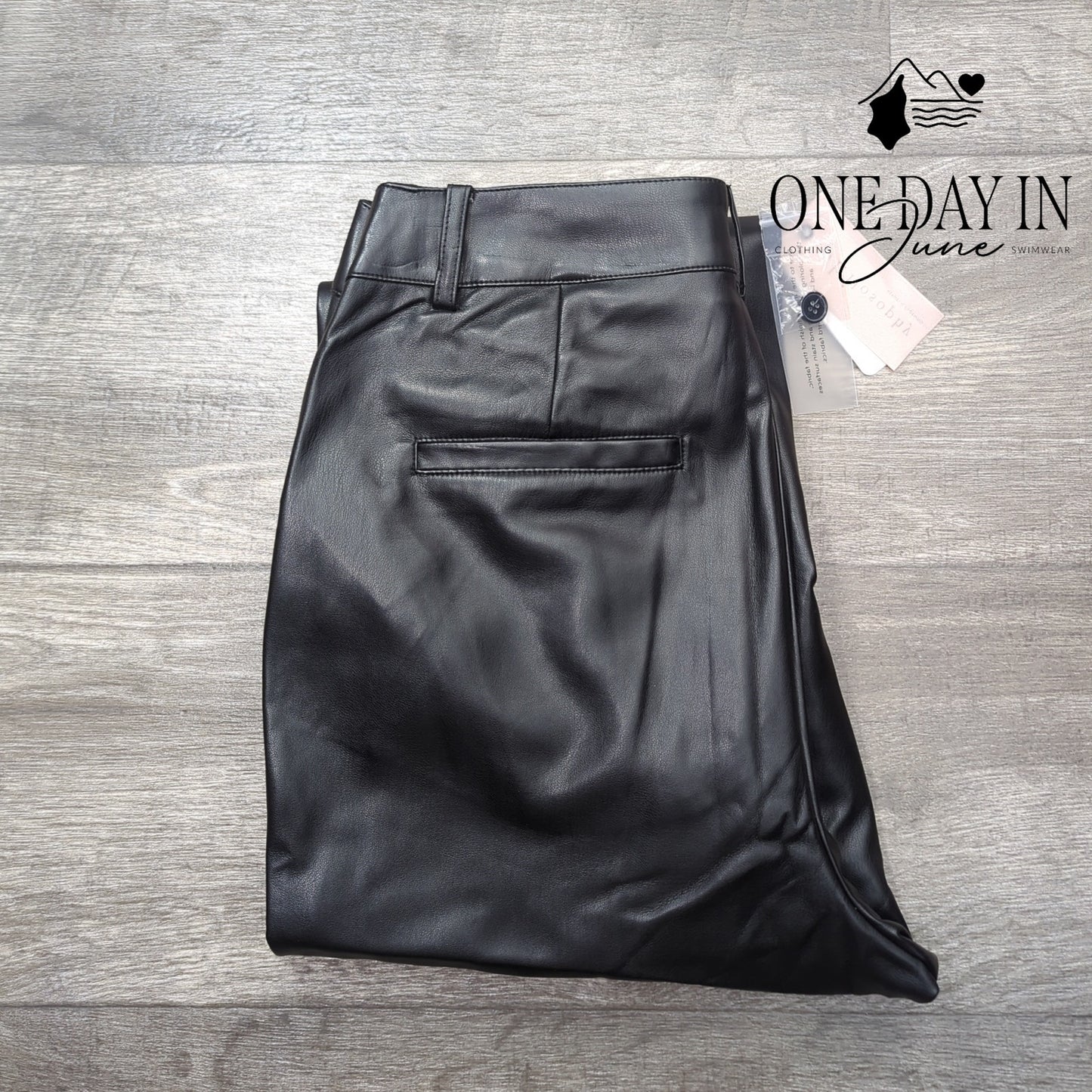 Philosophy Vegan Leather Straight Leg Pants Size 10