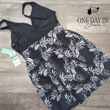 Shekini Boyshort One Piece Swimsuit Size XL