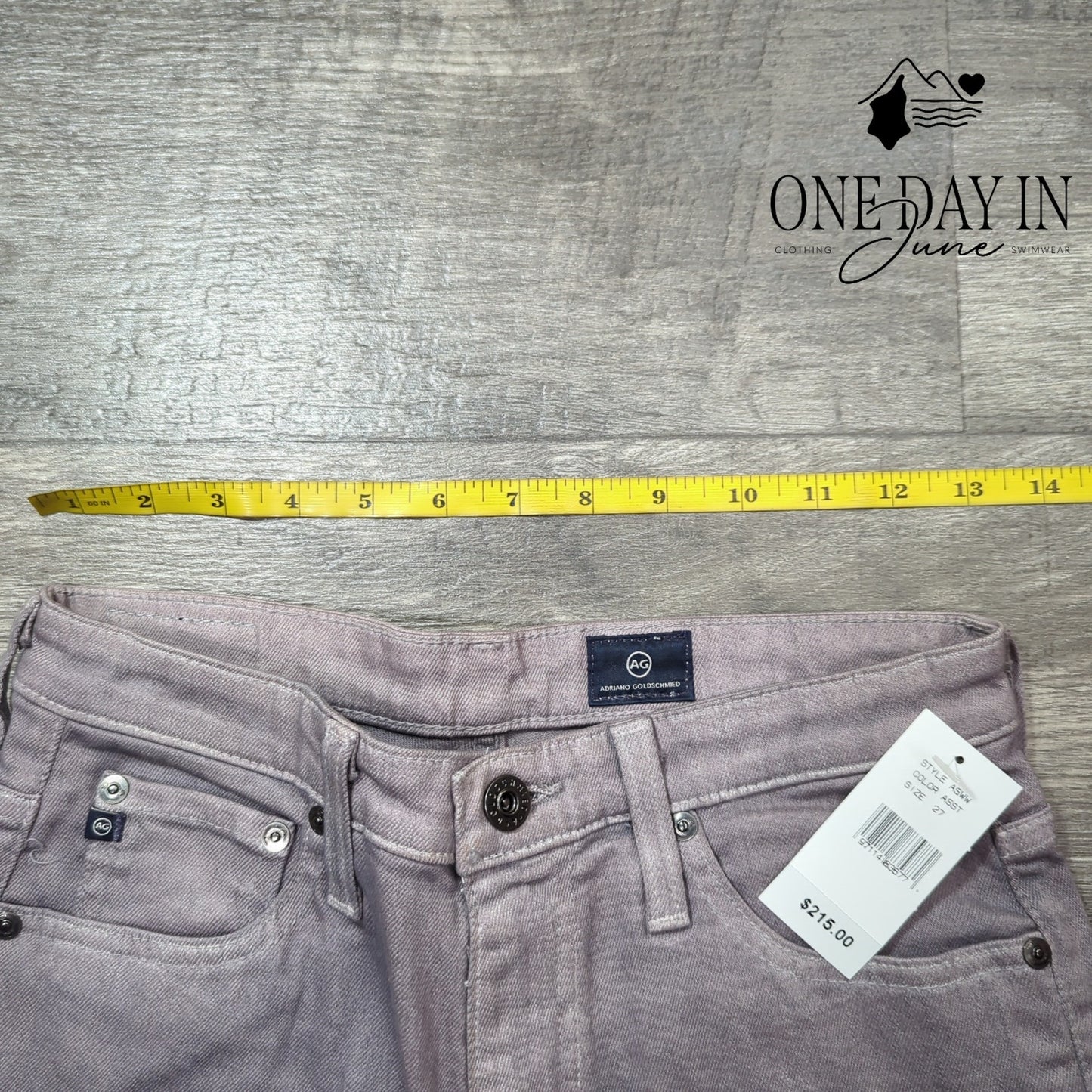 AG Adriano Goldschmied Regular Fit Straight Leg Mid Rise Jeans Size 27 (4)