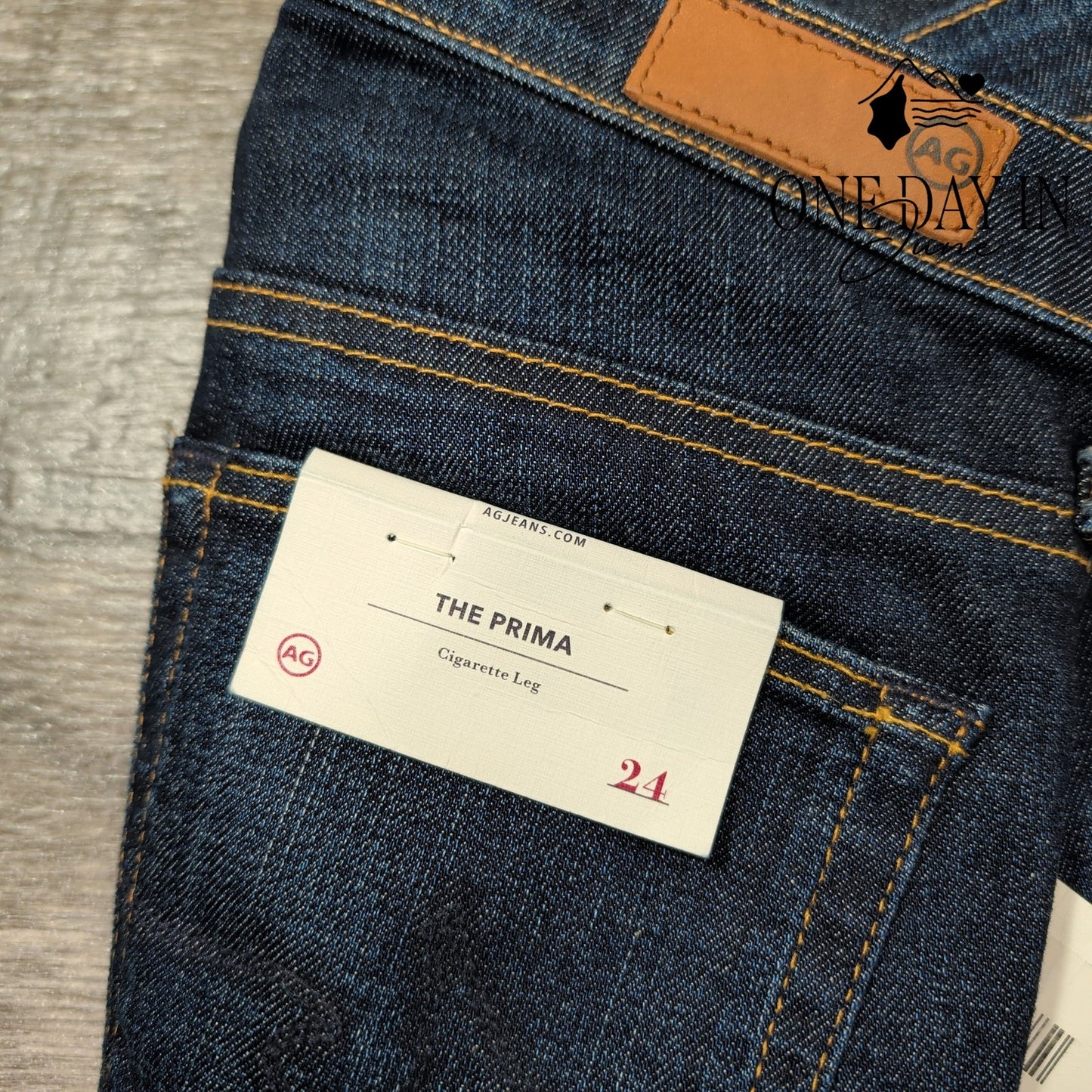 AG Adriano Goldschmied The Prima Cigarette Leg Jeans Size 00 (24)