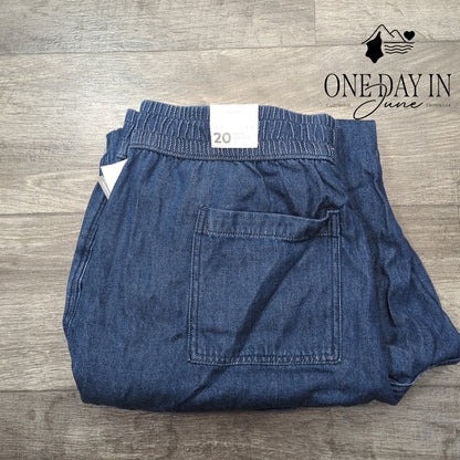 Lane Bryant Petite Mid Rise Crop Jeans Size 20